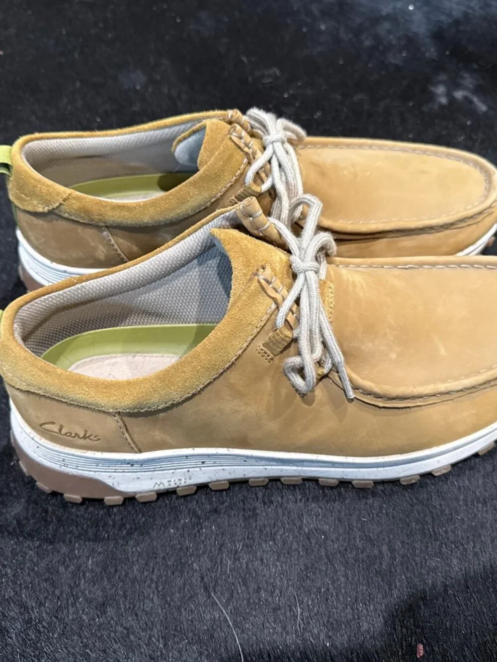 Clarks ATL Trek Wally Lace Up Nubuck Casual Sneakers Brown Mens Size 10.5M US